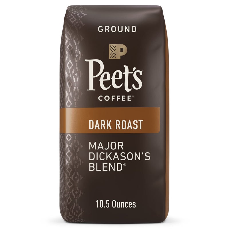 Peet's Coffee, Dark Roast Ground Coffee - Major Dickason's Blend 10.5 Ounce Bag - Image 1